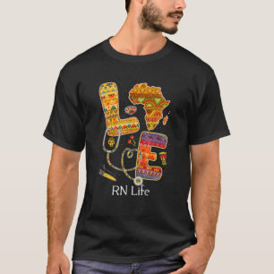 Camiseta Ame RN Enfermeira História Negra Mês Orgulho Afric