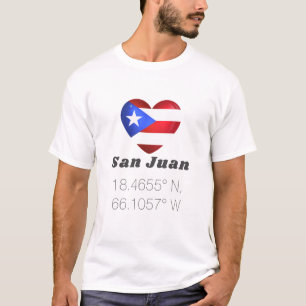 Camiseta Ame San Juan Porto Rico Latitude