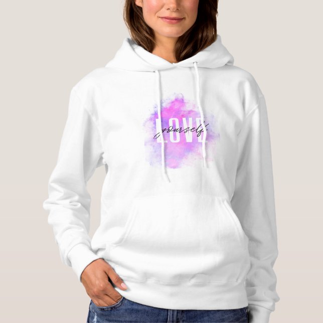 Camiseta Ame-Se A Si Mesmo - Hoodie Motivacional Minimalist (Frente)