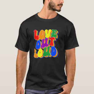 Camiseta Ame-Se, Orgulho LGBTQ Orgulho LGBTQ Diz Chuva Orgu