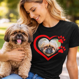 Camiseta Ame Seu Bebê de Pelos Foto Amante de Cachorro