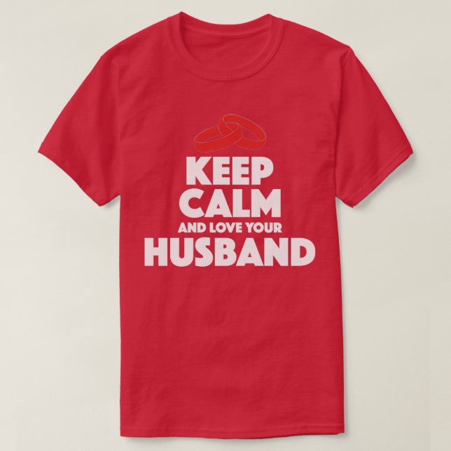 Camiseta Ame Seu Marido Presente Divertido (Frente do Design)