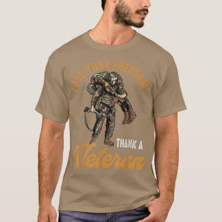 Camiseta Ame Seu Obrigado Da Liberdade Uma Memória Veterana