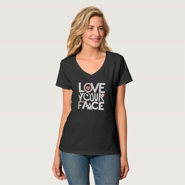 Camiseta Ame seu rosto (Frente Completa)
