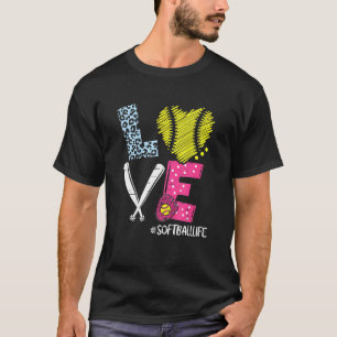 Camiseta Ame Softball Coach Player Softball Life For Girls