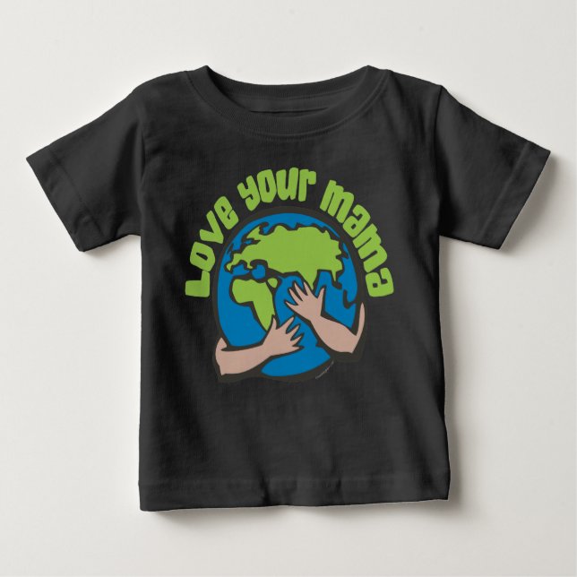 Camiseta Ame Sua Mãe Mudança Climática Economize O Planeta  (Frente)