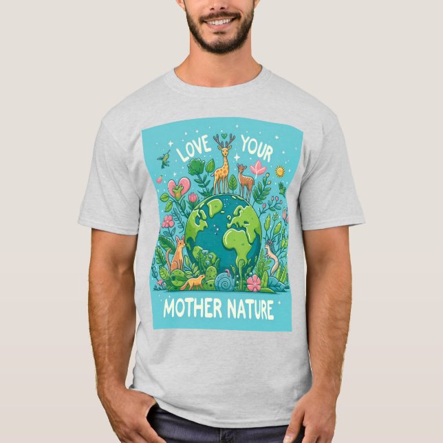 Camiseta Ame sua mãe (Natureza) (Frente)