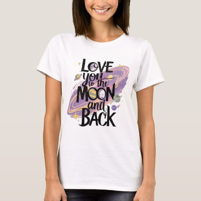 Camiseta Ame-te à Lua e Volta: Explorando a Profundidade (Frente)