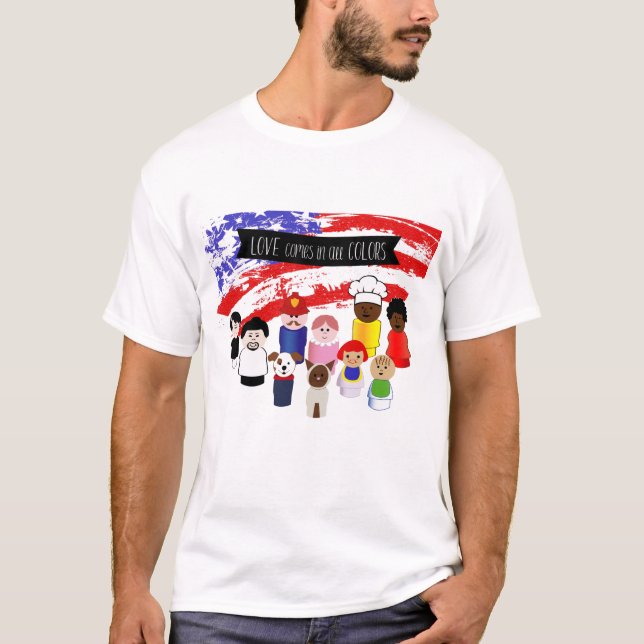 Camiseta Ame Todas as Cores (Frente)