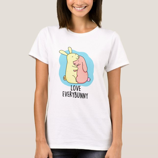 Camiseta Ame Todos Os Coelhos Engraçados (Frente)