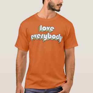 Camiseta Ame Todos Os Retrornos Tipografia Arco-Íris Desvan