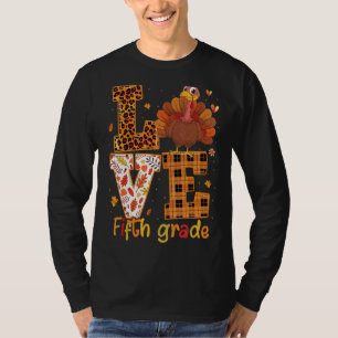 Camiseta Ame Turquia Bonita 5 de Ação de Graças Te