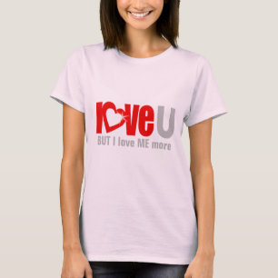 Camiseta "ame U MAS eu amo-me MAIS" parte superior