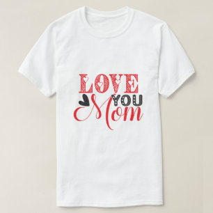 Camiseta AME VOCÊ MÃE Gráfico Sentimental do Dia das Mães