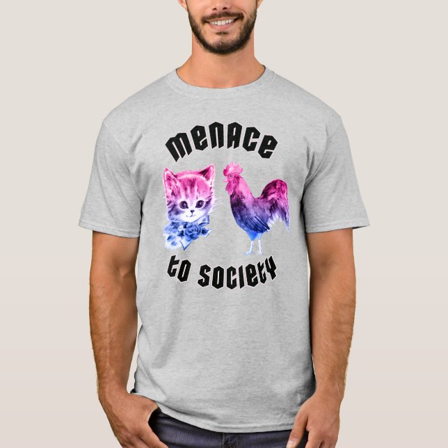 Camiseta Ameaça Bissexual à Sociedade (Frente)
