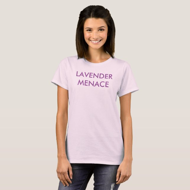 Camiseta Ameaça da lavanda (Frente Completa)