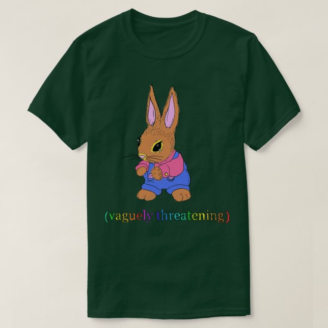 Camiseta Ameaçando vagamente Bunny (Frente do Design)