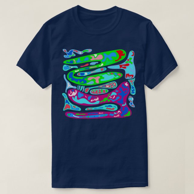 Camiseta ameba snowscape congelado (Frente do Design)