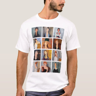 Camiseta Amedeo Modigliani - Colagem de Obras-Domésticas