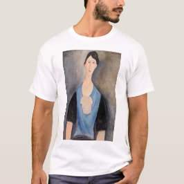 Camiseta Amedeo Modigliani - Jovem Mulher de Azul