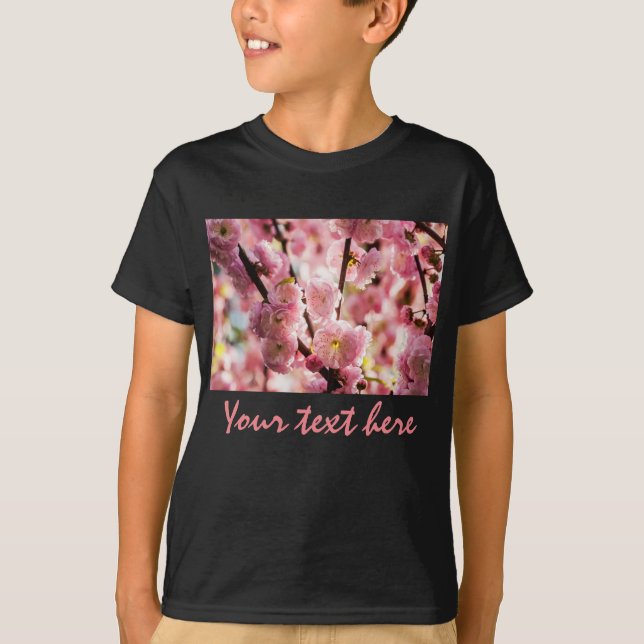 Camiseta Ameixa de Flor - Paradize Rosa (Frente)