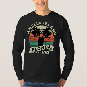 Camiseta Amelia Island Beach Surfing Summer Vacatio