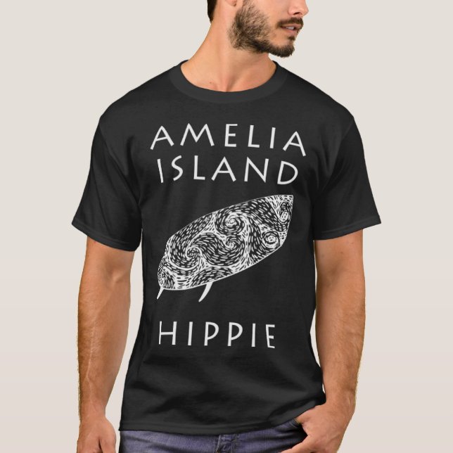 Camiseta Amelia Island Surf Hippie (Frente)
