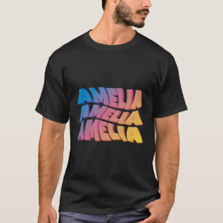 Camiseta Amelia para Primeiro Nome Amelia