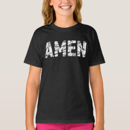 Camiseta Amém - Camisa-T Inspiradora Cristã Boêmia
