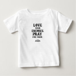 Camiseta Amem Seus Inimigos Versículo Bíblico Citação de Je