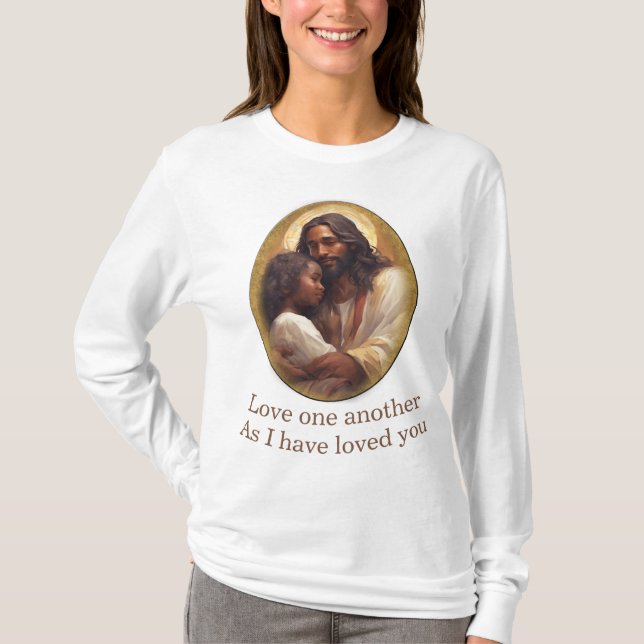 Camiseta Amem uns aos outros cristãos (Frente)