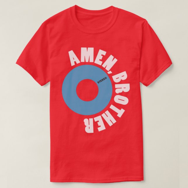 Camiseta Amen Brother Winstons Funk amp Soul Vinyl Reco (Frente do Design)