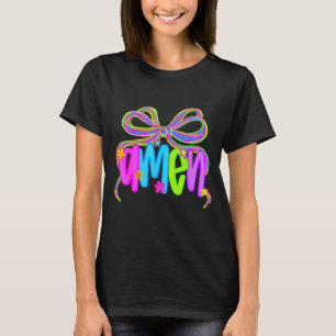 Camiseta Amen Coquete Arco Jesus Bíblia Fé Cristã Religiosa