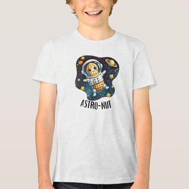 Camiseta Amendoim Astro-Nut, Piada de Astronauta |  (Frente)