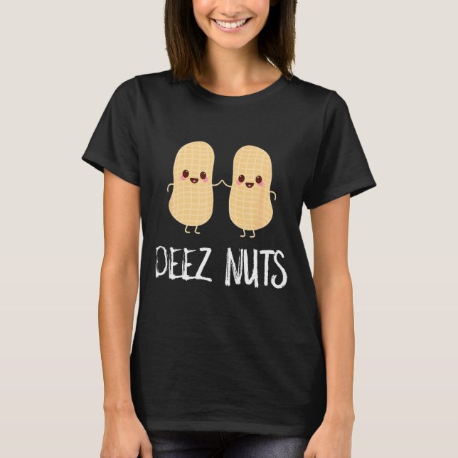 Camiseta Amendoim Comida Divertida Kawaii Fofa Meme Deez Nu (Frente)