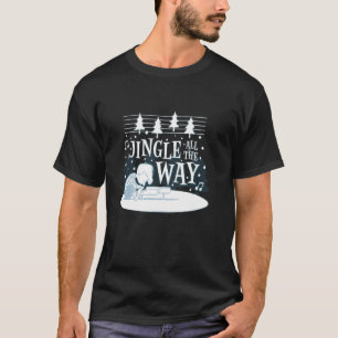 Camiseta Amendoim, Escroto De Natal, Jogando Jingle Bells O