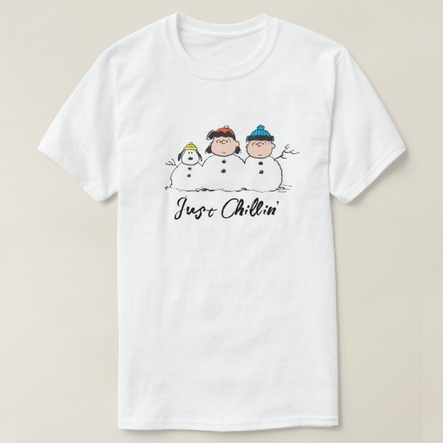 Camiseta Amendoins | 3 Pessoa Snowman (Frente do Design)