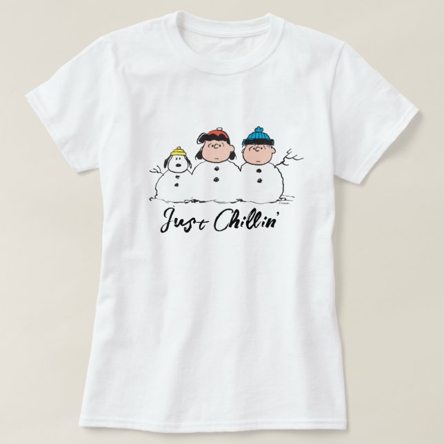 Camiseta Amendoins | 3 Pessoa Snowman (Frente do Design)