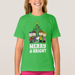 Camiseta Amendoins A gangue em torno da árvore de Natal