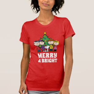 Camiseta Amendoins   A gangue em torno da árvore de Natal