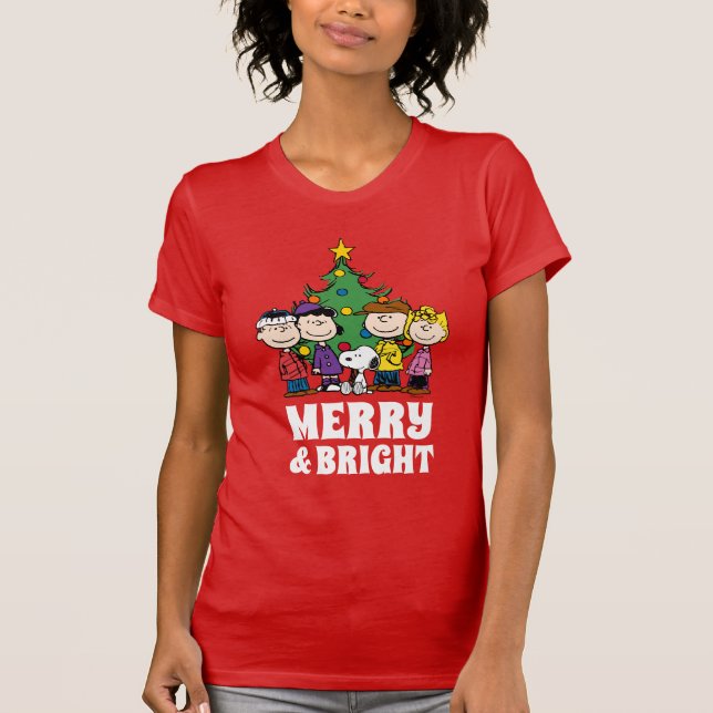 Camiseta Amendoins | A gangue em torno da árvore de Natal (Frente)