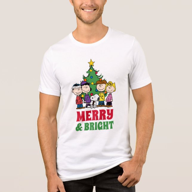 Camiseta Amendoins | A gangue em torno da árvore de Natal (Frente)
