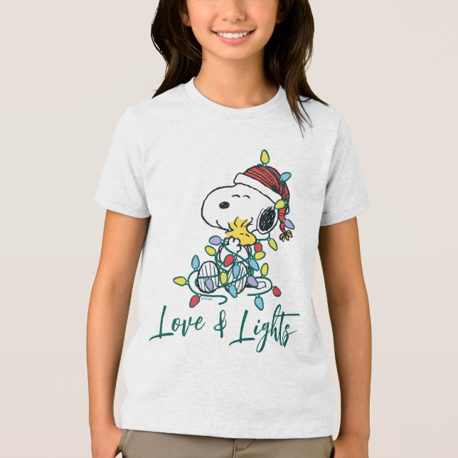 Camiseta Amendoins | Amor e Luzes de Natal (Frente)