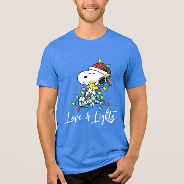Camiseta Amendoins | Amor e Luzes de Natal (Frente)