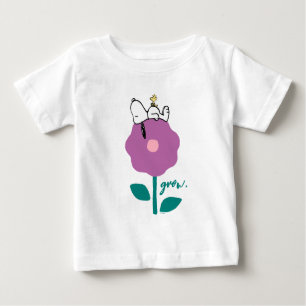 Camiseta Amendoins Apito De Esnoopia E Flor De Madeira
