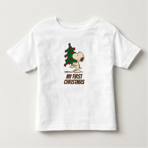 Camiseta Amendoins Árvore de Natal de Snoopy