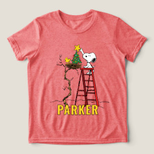 Camiseta Amendoins Árvore de Natal do Snoopy & Woodstock