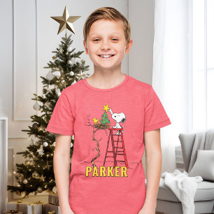 Camiseta Amendoins Árvore de Natal do Snoopy & Woodstock