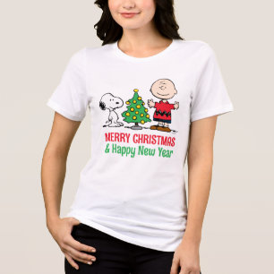Camiseta Amendoins Árvore de Natal Snoopy & Charlie Brown