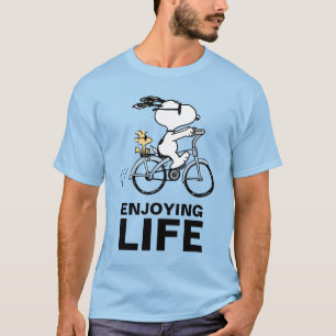 Camiseta Amendoins Bicicleta Snoopy & Woodstock